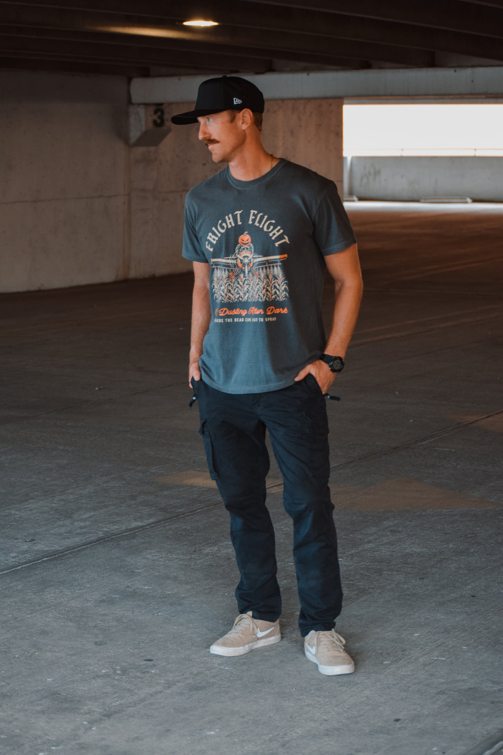 FRIGHT FLIGHT OVERSIZED GRAPHIC TEE
