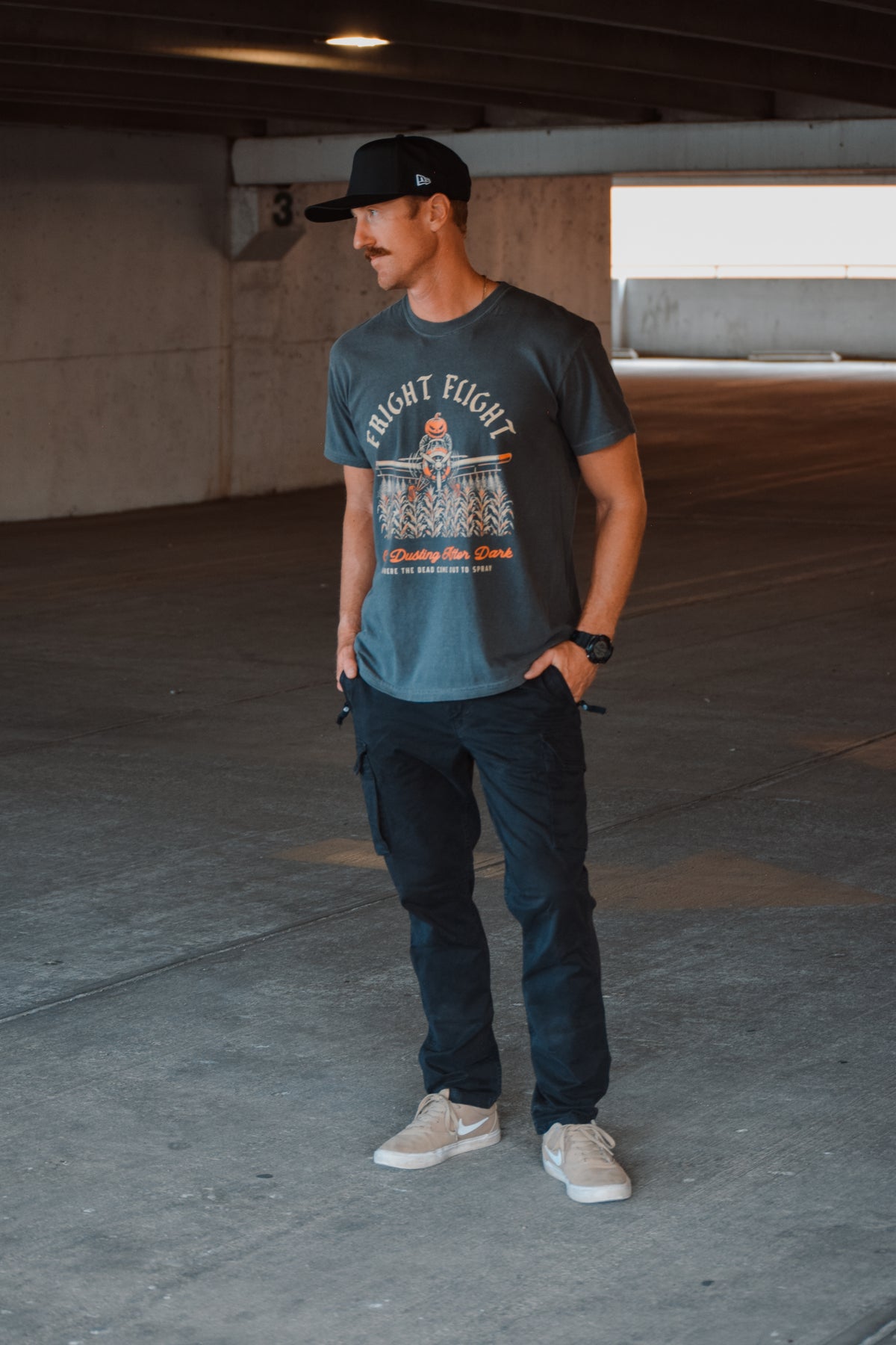 FRIGHT FLIGHT OVERSIZED GRAPHIC TEE